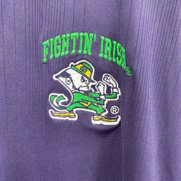 Notre Dame Mens polo shirt size large NEW Rivalry Threads 91 fighting Irish - Picture 3 of 8
